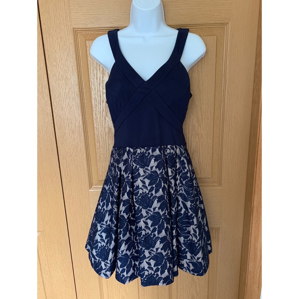 Crystal Doll navy dress